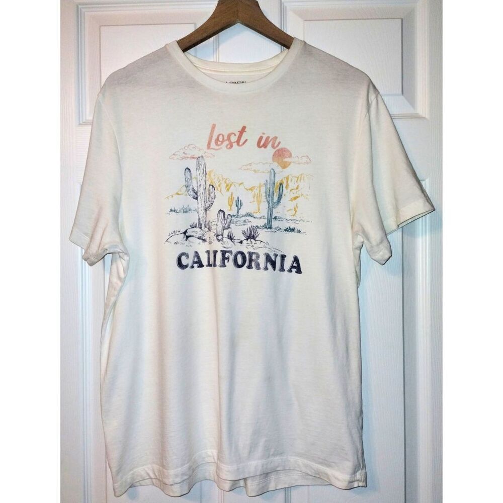 Men's J.Crew Lost in California T-Shirt (Size Lg)